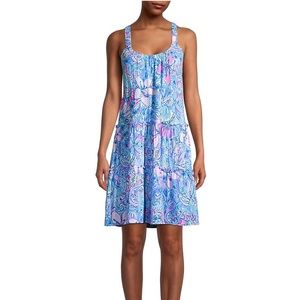NWT Lilly Pulitzer Loro Swing Dress Size XL Multi Pop Up Got Your Back print
